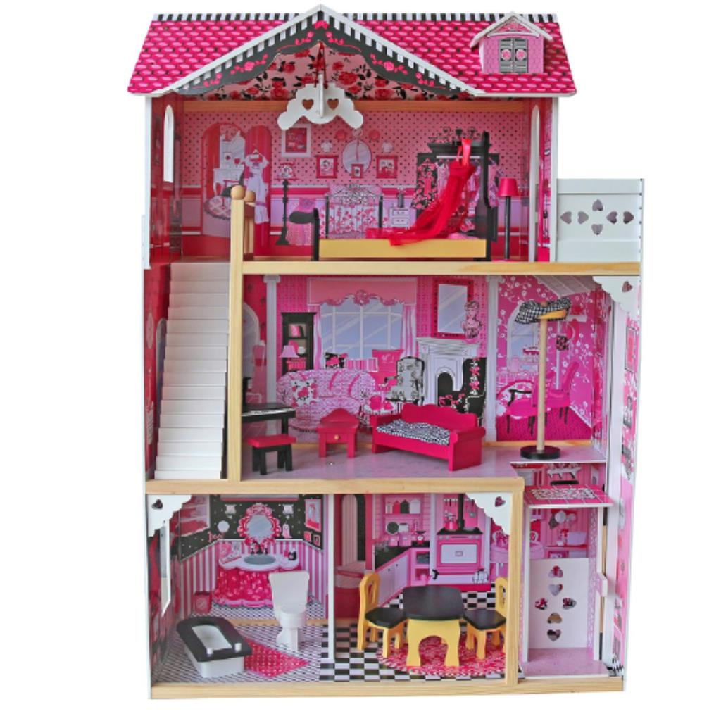 Luxury Wooden Dollhouse Playset